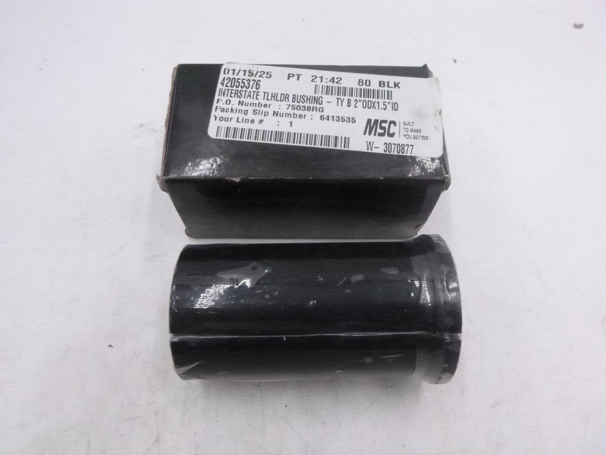 MSC Rotary Tool Holder Bushing Type B 1-1/2" ID 2" OD 3-1/2" Length Under Head