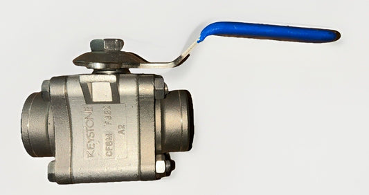 1” Full Bore Threaded Keystone K-Ball 3pc Ball Valve F382 A2 CF8M. NEW!      G6