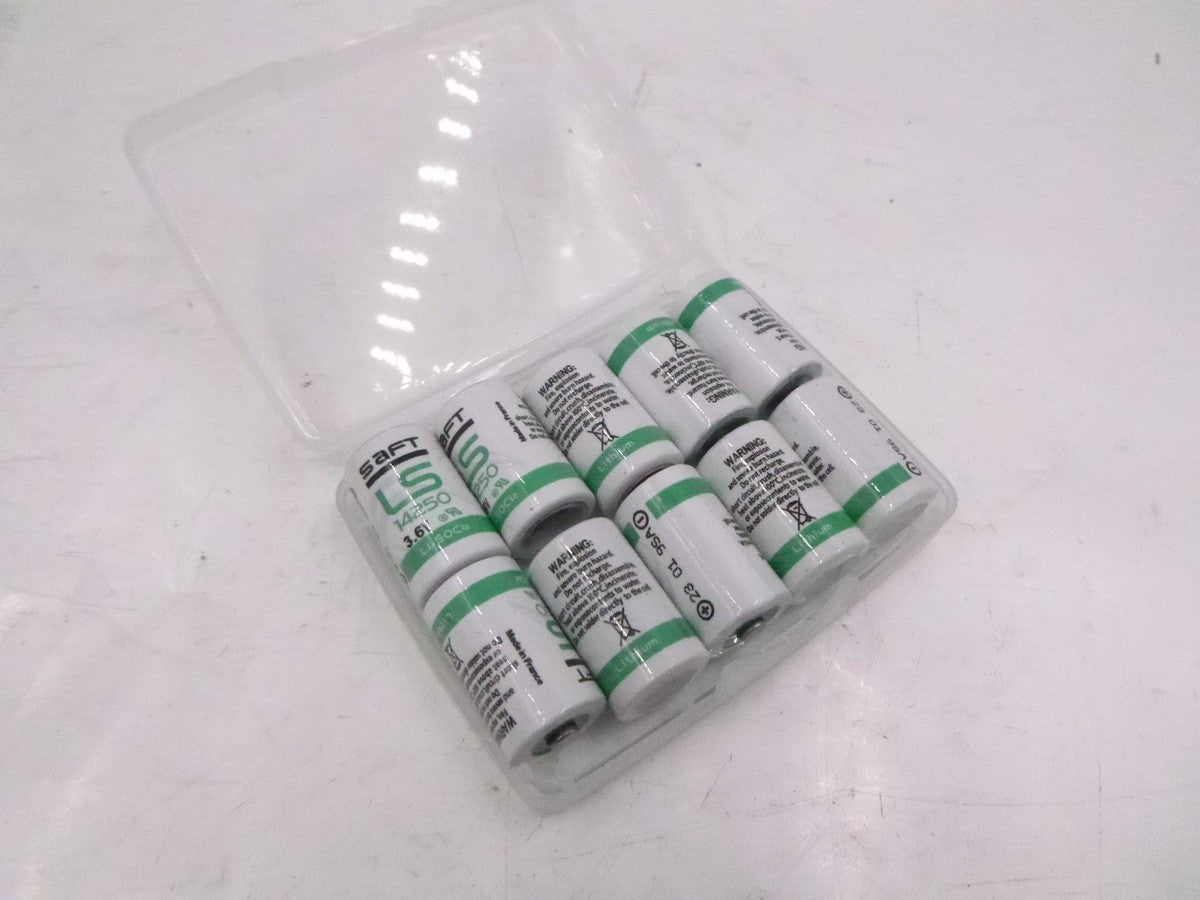 10 Pack SAFT LS14250 Primary Lithium Batteries 1/2AA 3.6 V