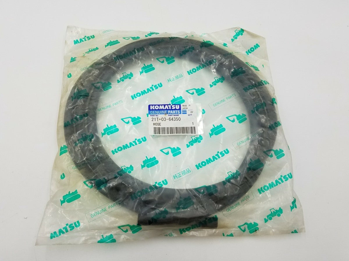 Komatsu 21T-03-64350 Hose Heavy Duty Equipment Replacement Part Tube Line NOS