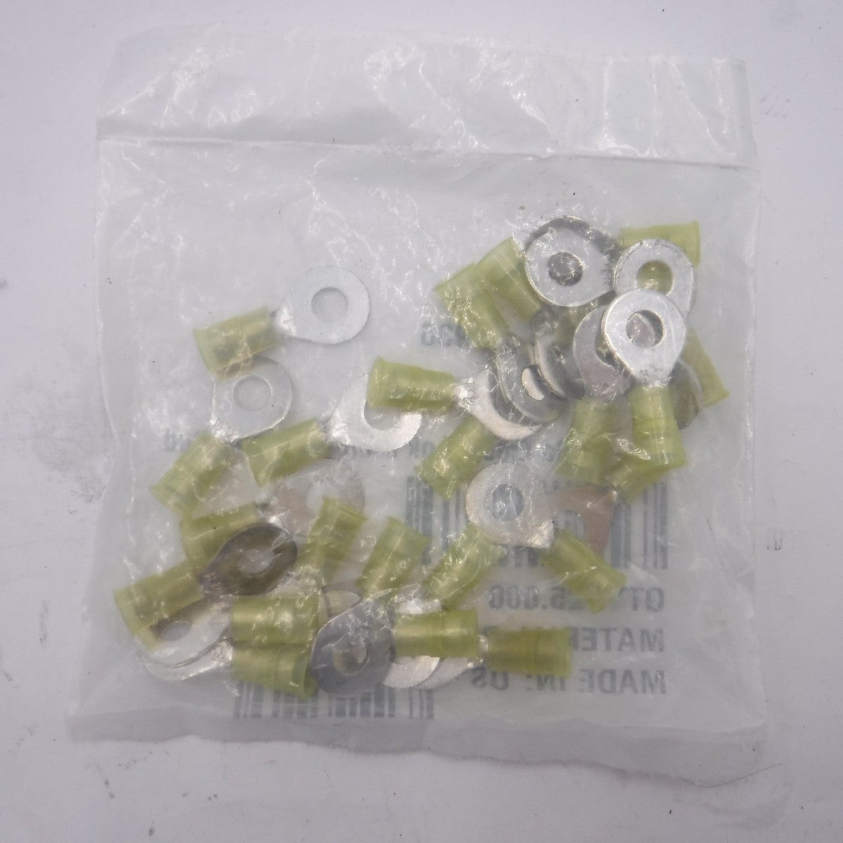 25 Pack Lawson Electro-Lok Yellow Ring Tongue Terminals 16 to 12 AWG 5936