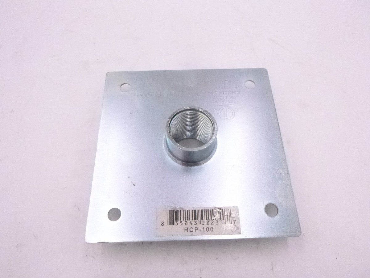 Orbit RCP-100 Galvanized Steel Roof Coupling Plate 6" x 6" x 1" DIA