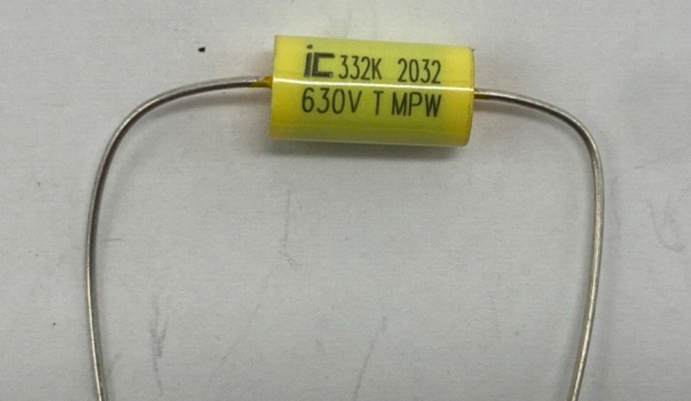 Illinois Capacitor metalized film capacitor axial lead .0033uf/630v, 332K630v