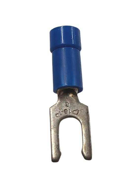 PANDUIT PV14-8LF-M FORK LK INS VYL BLU STUD8 WIRE16-14 LOT OF 100