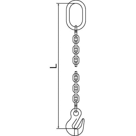 Pewag 7G120sog/5 Chain Sling,G120,Sog,Alloy Steel,5 Ft. L