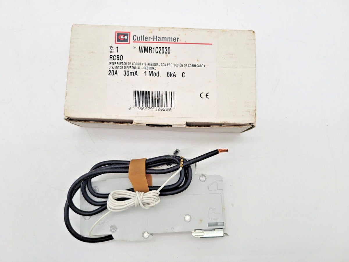 Cutler Hammer	WMR1C2030 Residual Current Circuit Breaker Operator 20 Amp 1 Pole
