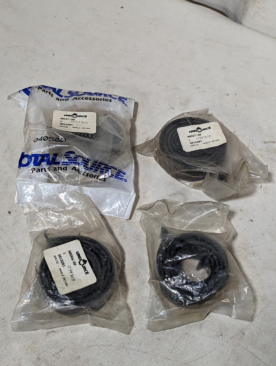 Lot of 4 Hyster 3013281 spring handle returns, Unisource