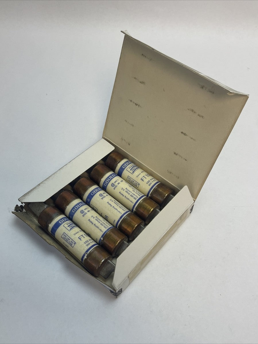 GOULD SHAWMUT FT100R FALT-TRAP CLASS RK5 FUSE 100AMP 250VAC (LOT OF 5)