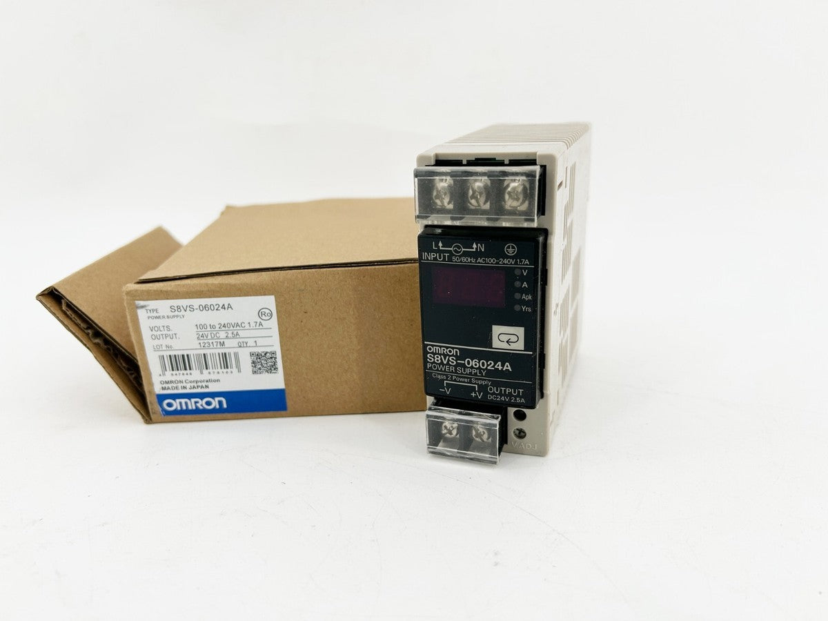 New Omron S8VS-06024A Switch Mode Power Supply 240VAC 60W UL 1310