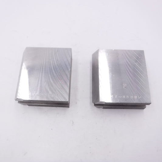 2 Piece Set Vertech 1.5mm x 60° Soft Top Jaws for 8" Power Chuck KT-8400P