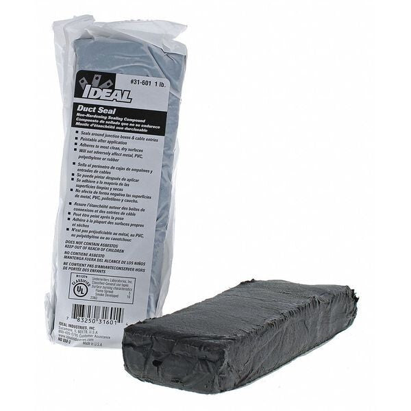 (Lot of 9) IDEAL 31-601 Duct Sealant 1 lb. Bag Synthetic Polymer Non-Hardening