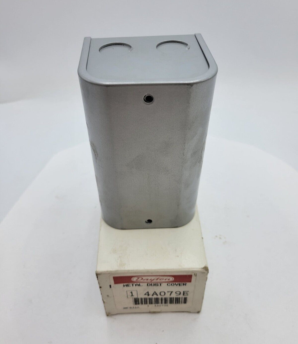 Dayton 4A079E Industrial Electrical Junction Box Metal Dust Cover Universal