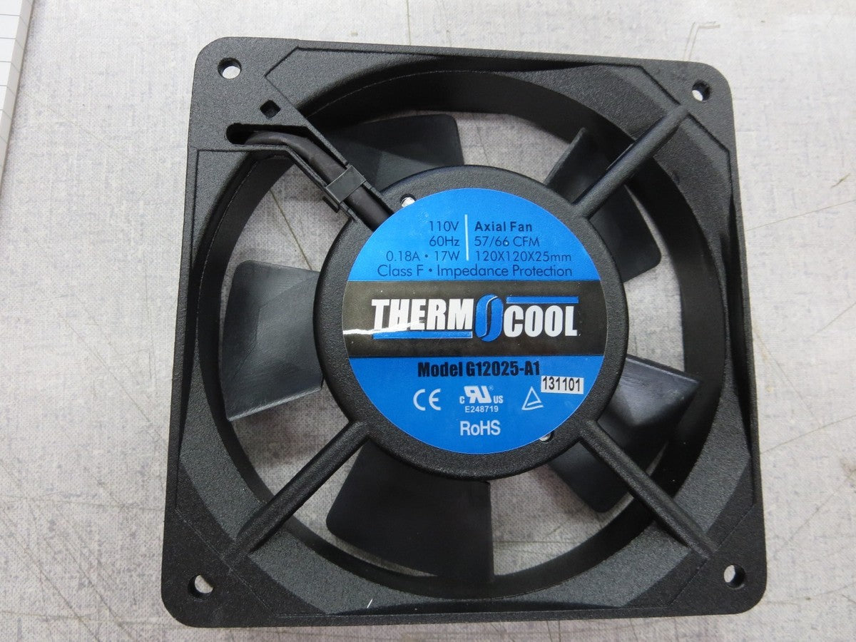 Thermocool G12025-A1, G12025HAS Axial Fan 110V 0.18A 17W 57/66CFM Fan (Lot of 2)