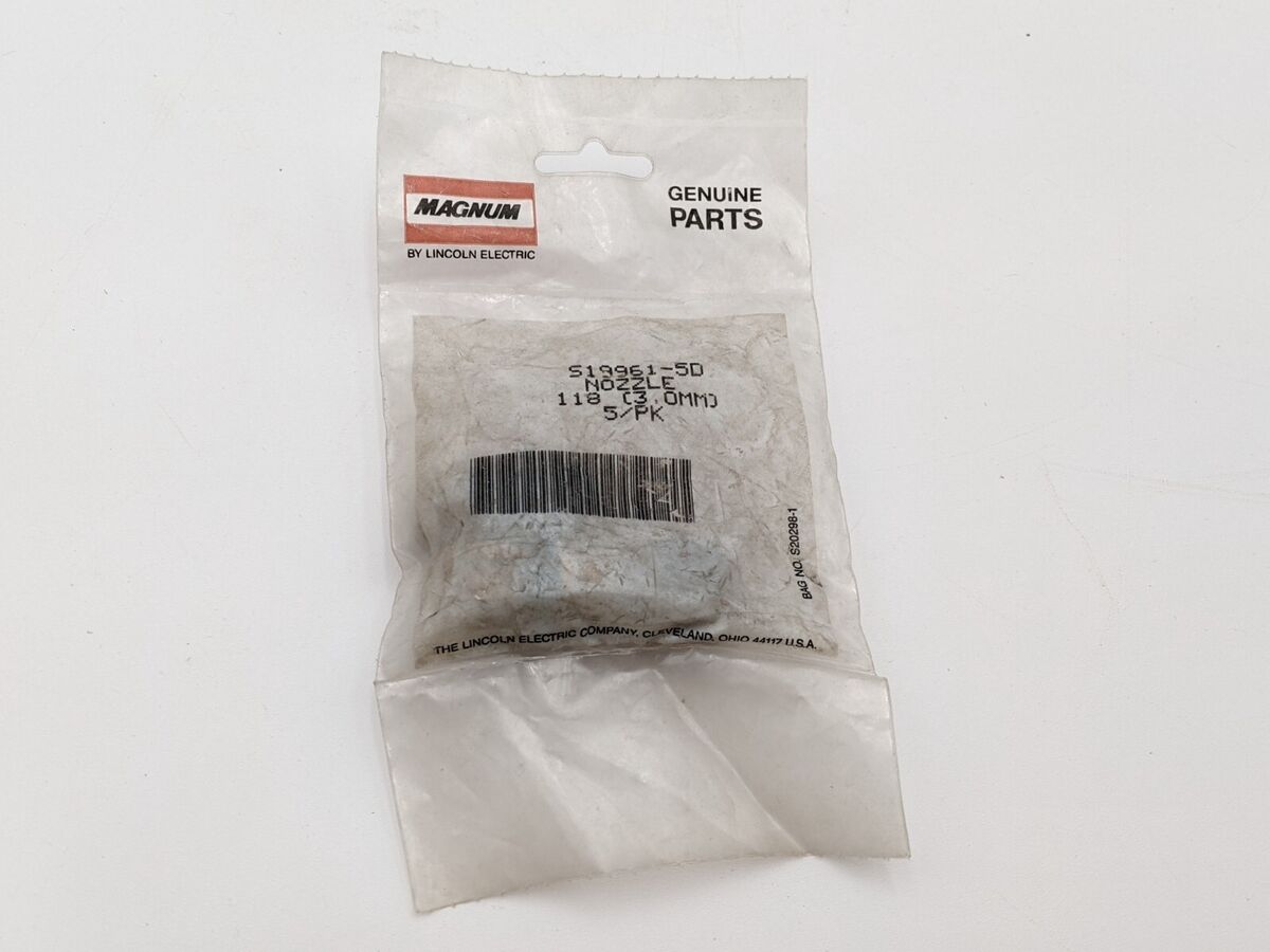 5 Pcs Lincoln Electric Magnum S19961-5D Nozzle 3mm Plasma Cutting Torch Part NOS