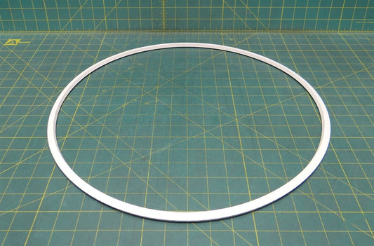 17" Outer Diameter, Square Profile Rubber Ring, 16.63" Inner Dia, 0.37" Width