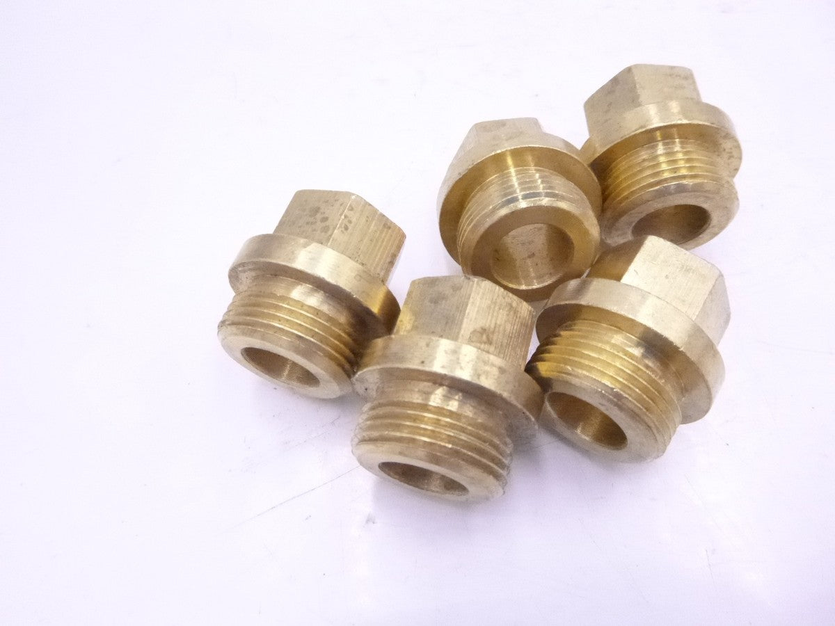 5 Pack Oxygen Regualtor Inlet Nut Brass Material Nut CGA Male Threaded