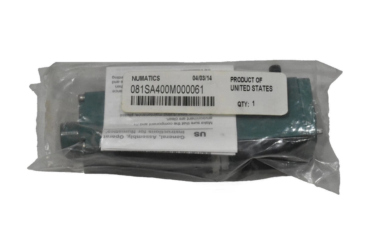 Numatics 081SA400M000061 Pneumatic Solenoid Valve 24VDC, 150 PSI