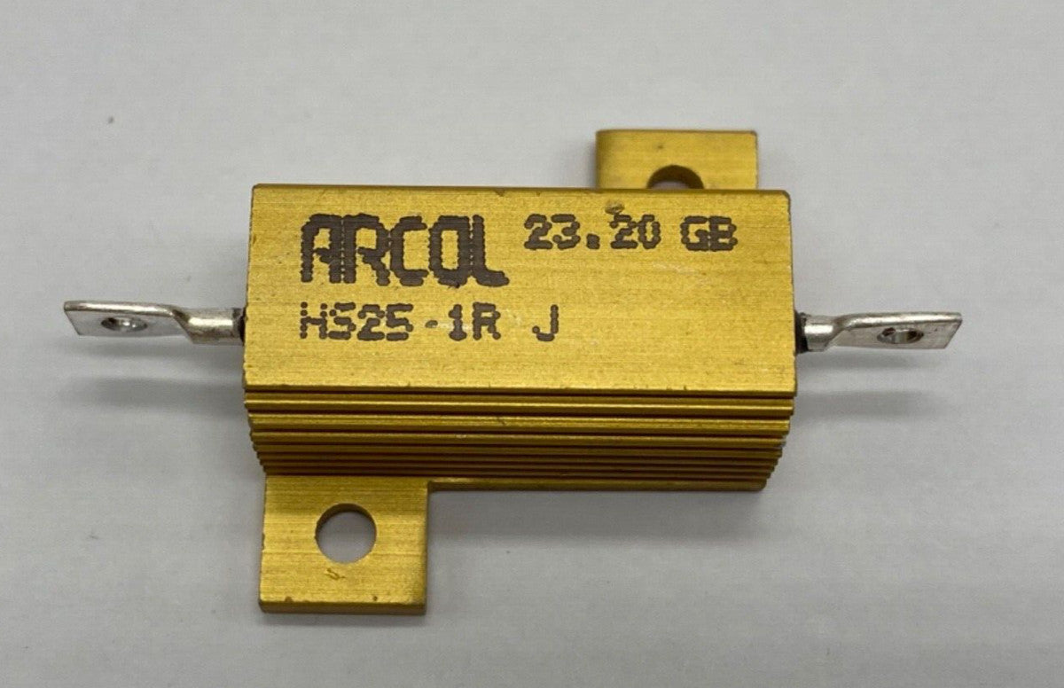 Ohmite Arcol wire wound resistor chassis mount HS25 1RJ 25W/1 ohm