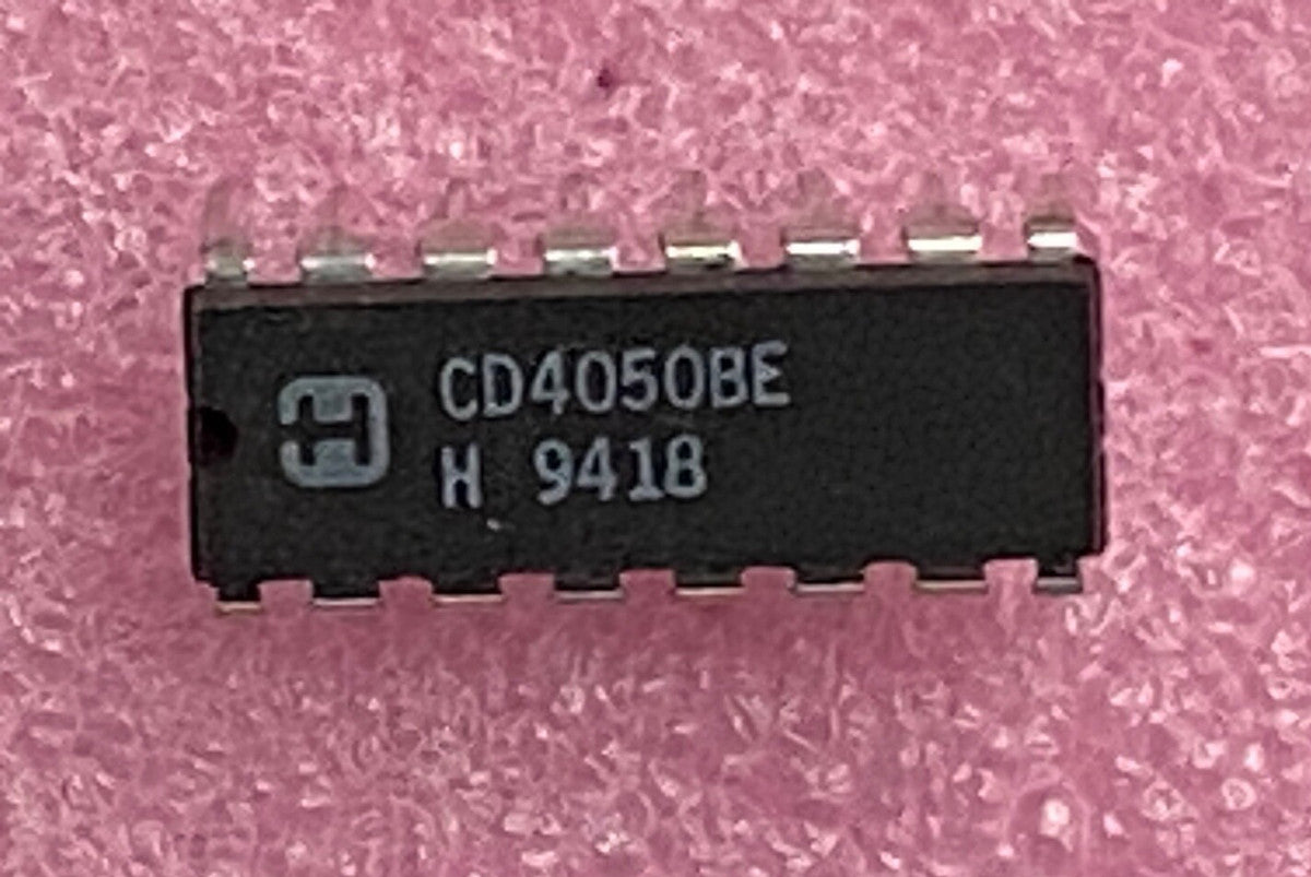 Harris CD4050BE buffer non-inverting 6-element 1-bit per elem Integrated Circuit