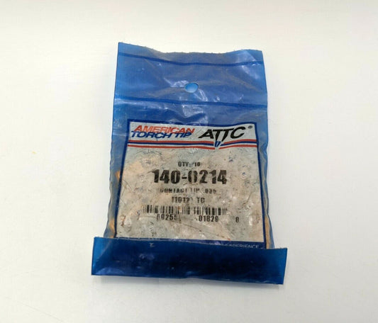 10PC ATTC 140-0214 Contact Tip .035" M8 CU Threaded MIG Welding Equipment NOS