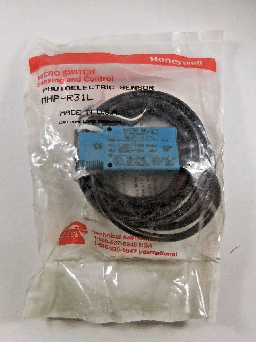 Honeywell/ Micro Switch MHP-R31L Photoelectric Sensor (NPN, 10-30VDC) "NEW"
