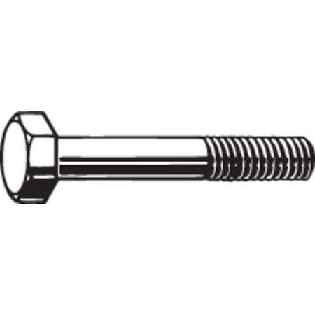 Zoro Select U04006.087.0400 Grade A325, 7/8"-9 Structural Bolt, Plain Steel, 4