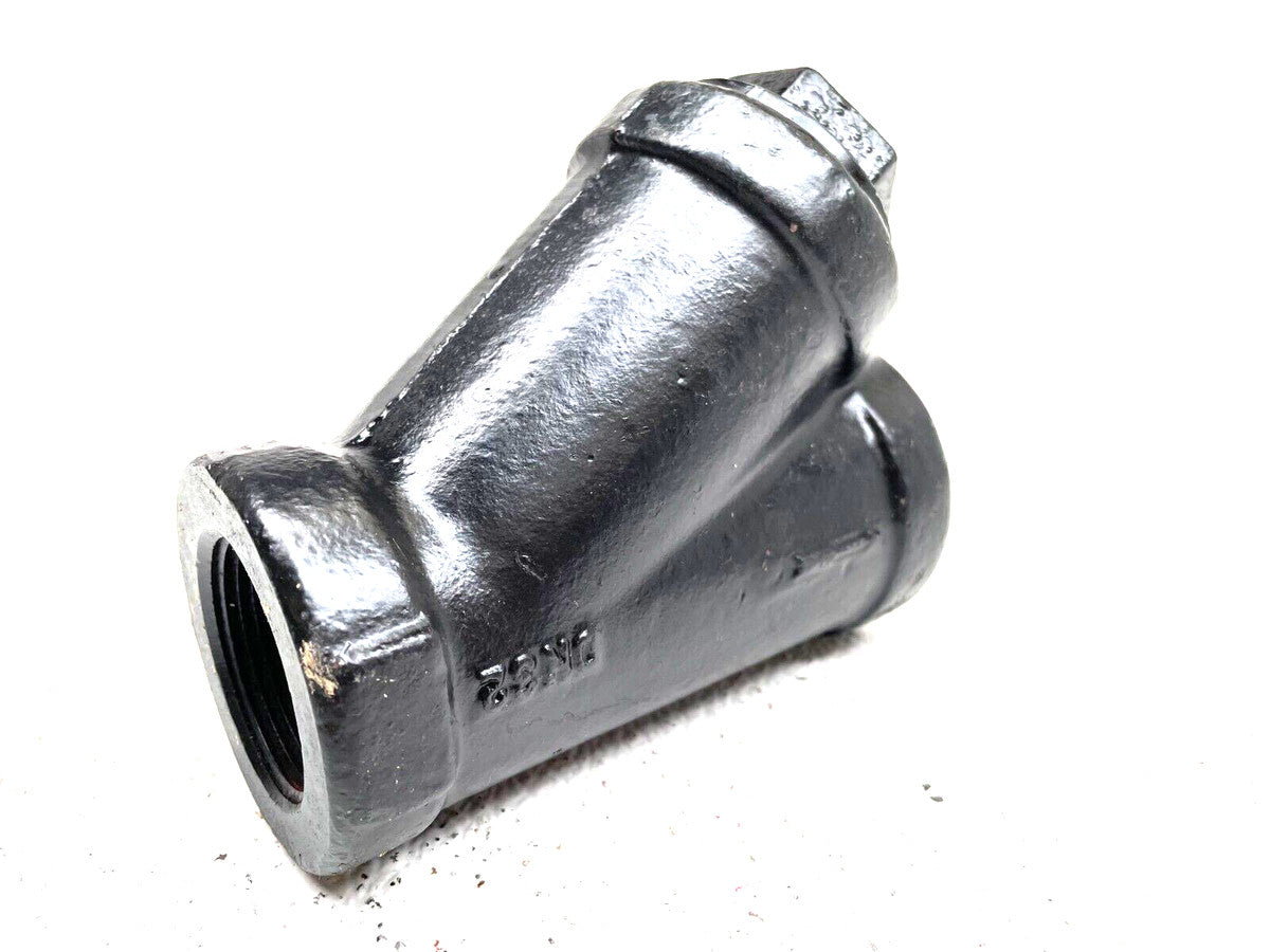 Y Strainer 1-1/4" NPT Thread / 250 SWP 400 WOG / 20-Mesh Screen / 3/4" Blow-Off