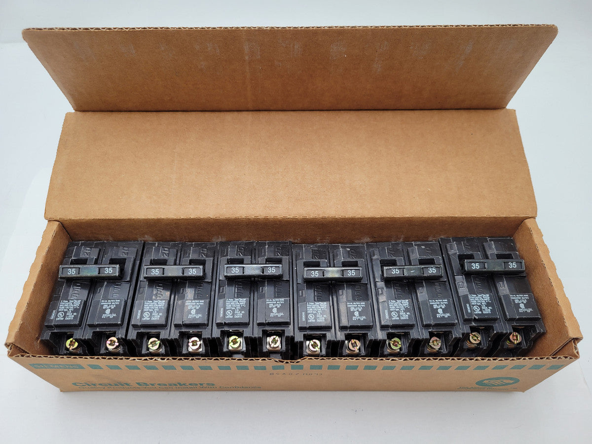 6Pc Siemens Q235 Bolt-On Circuit Breaker 35A 2P 120/240V