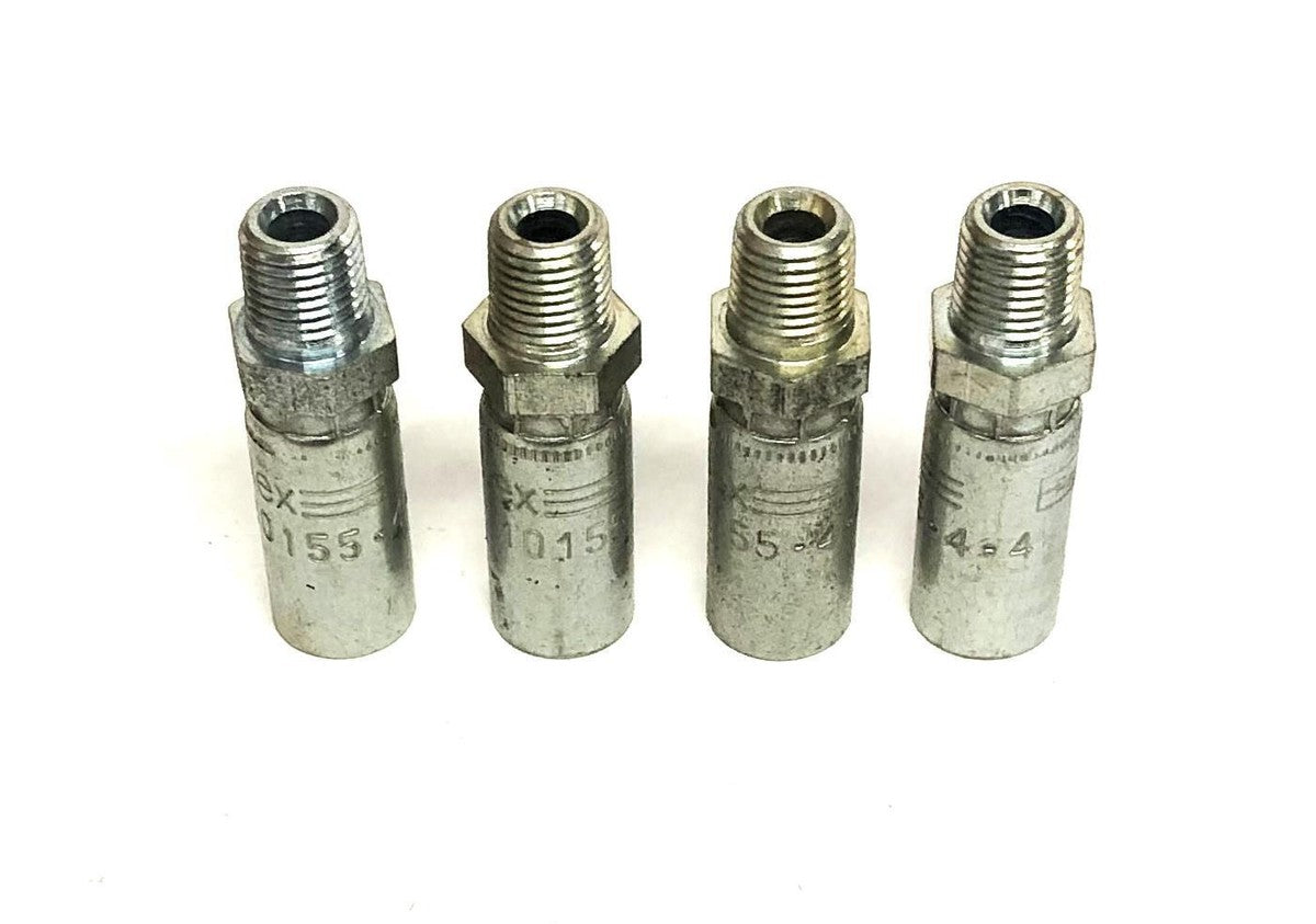 Parker Paraflex Male Pipe Swivel Straight 10155-4-4 [Lot of 4] NOS