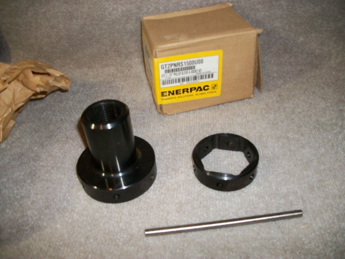 NEW ENERPAC HYDRAULIC GT2PNRS1500U08 GT2 1-1/2 PULLER SLEEVE & SOCKET KIT W/ PIN
