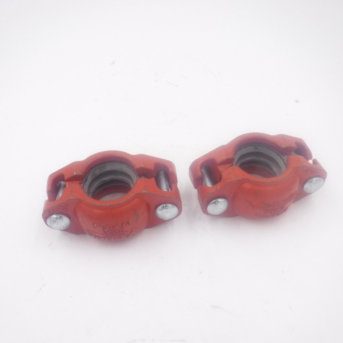 2 Pack Victaulic Firelock 1-1/4" 42.4mm 009V Rigid Coupling Orange
