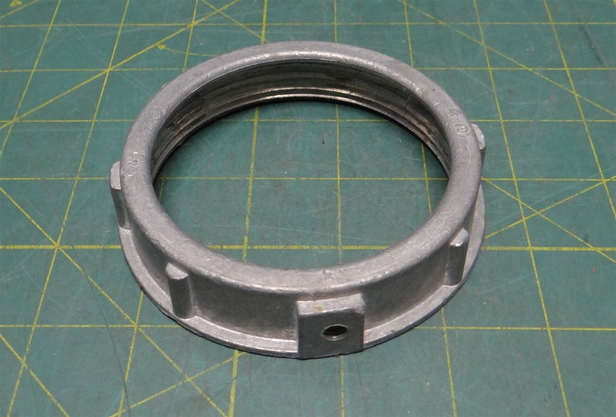 3" Zinc Die Cast Grounding Bushing, No Insulation or C-Clamp Lug Included