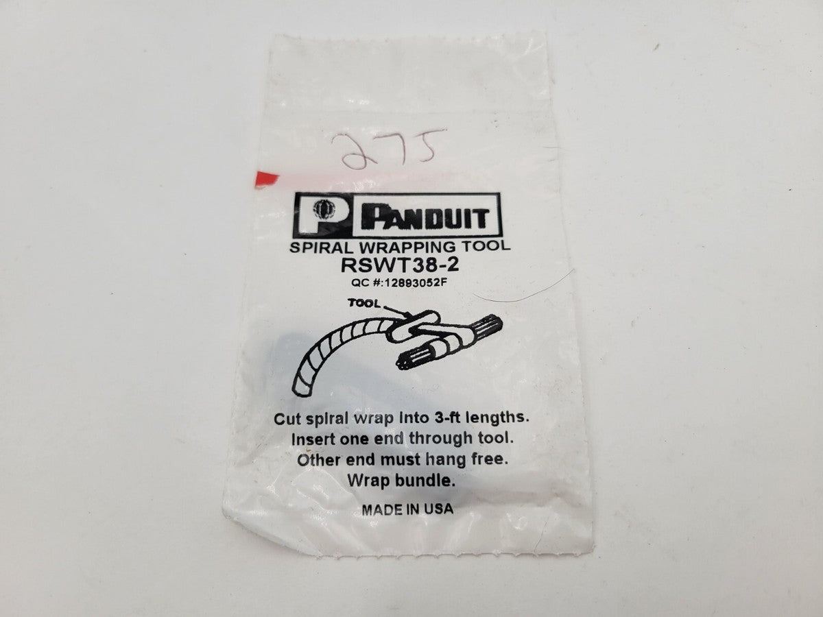 2PC Panduit RSWT38-2 Spiral Wrapping Tool RSWT382 2 Pack NOS