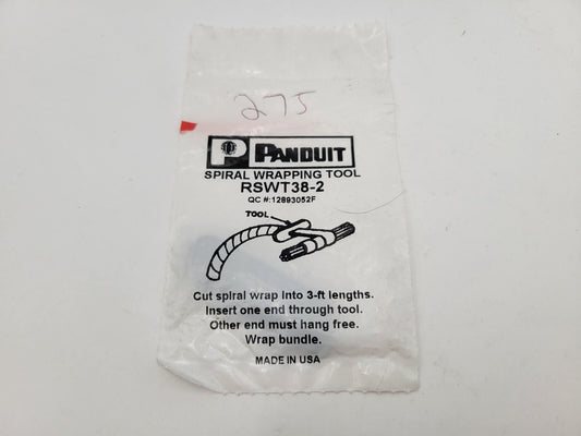 2PC Panduit RSWT38-2 Spiral Wrapping Tool RSWT382 2 Pack NOS