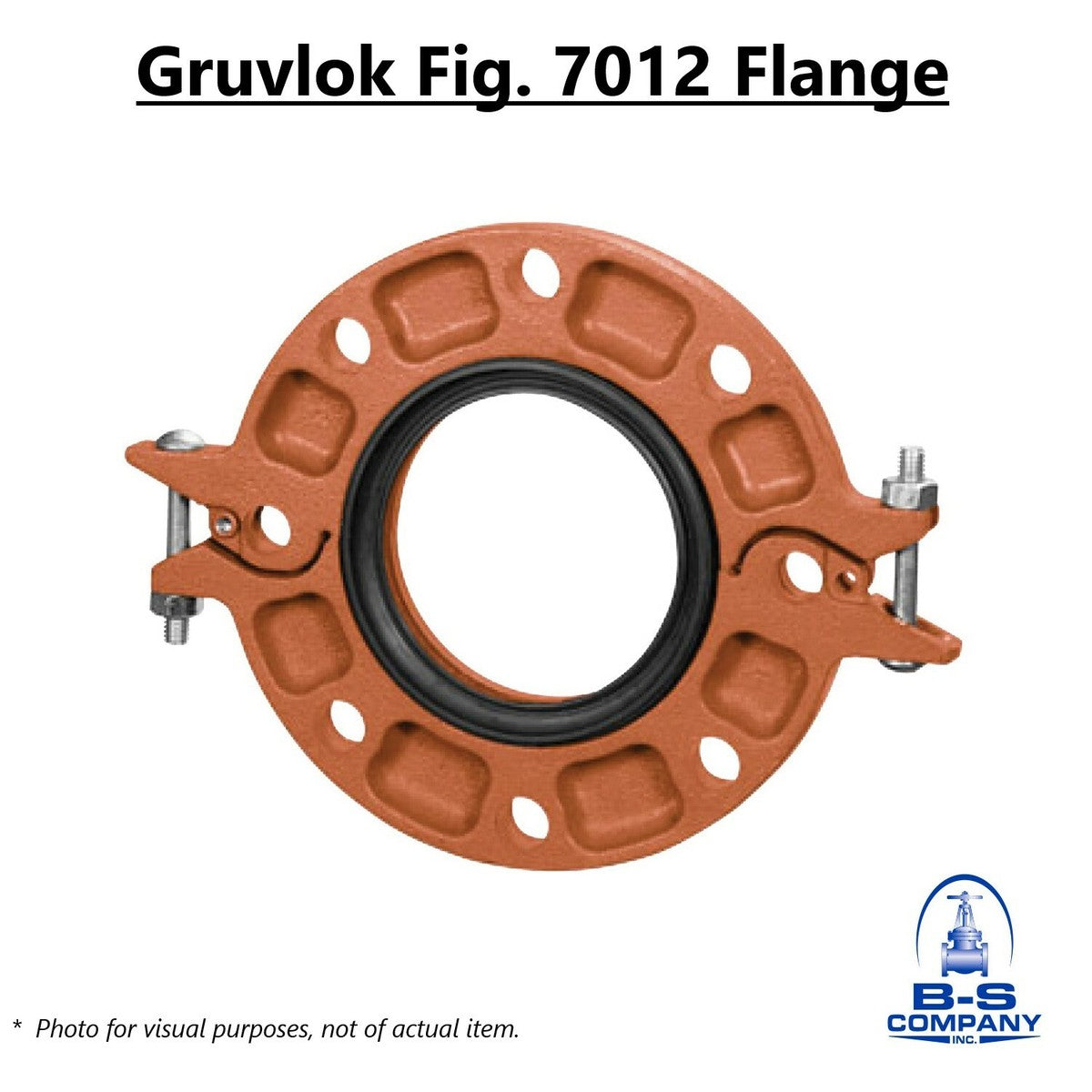GRUVLOK 7012 Flange Adapter 6" for Grooved End Fitting IPS (Fits 6.625" OD Pipe)