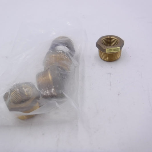 5 Pack 1" Male NPT x 3/4" Female NPT Hex Reducer Bushing