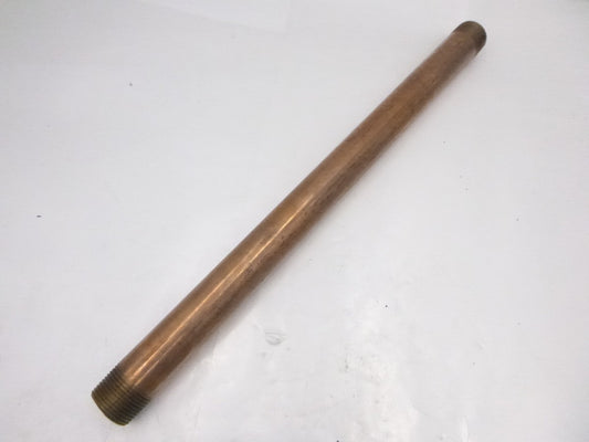 18"Length x 1"Diameter Brass Pipe Nipple Fitting w/ Male Threads