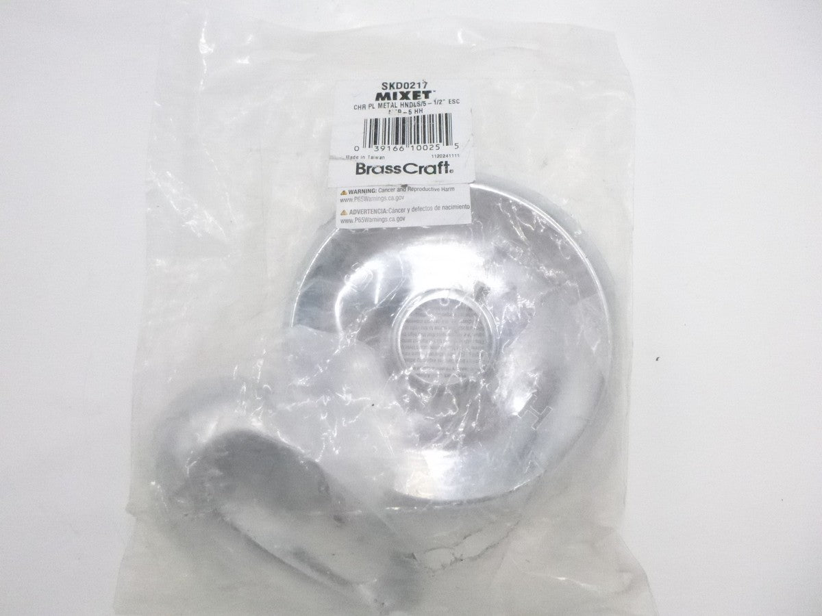 Brasscraft 1-Handle Tub/Shower Faucet Trim Kit SKD0217 Chrome For Mixet Valves
