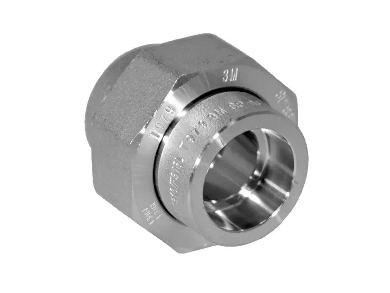 UNION 3/4" Class 3000 Socket Weld Forged 316-L Stainless Steel Pipe Fitting