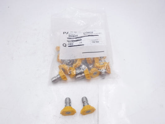20 Pack General Pump 15° Yellow x #4.5QC 5000PSI Spray Nozzles 915045Q