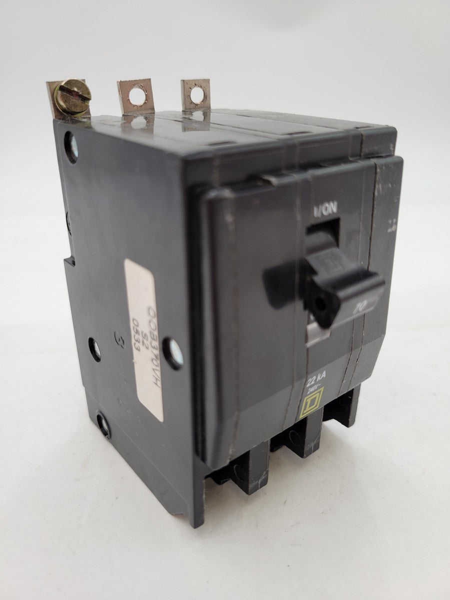 Square D QOB370VH Circuit Breaker 70A 3P 22kA 240V QOB