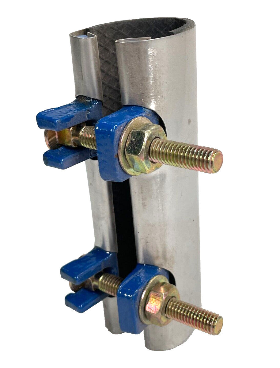 Smith-Blair 245 Stainless Pipe Repair Clamp 1-1/4" (1.66 OD) x 6" Long, 2-Bolt