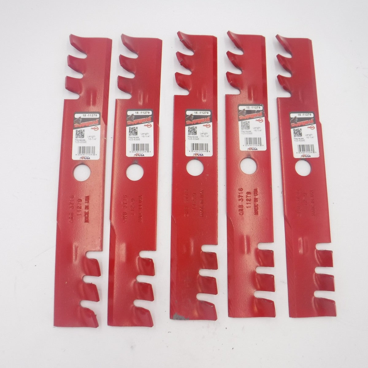 5  Pack Copperhead 15/16" x 16-1/4" Blades 15-11279 For Exmark Mulcher
