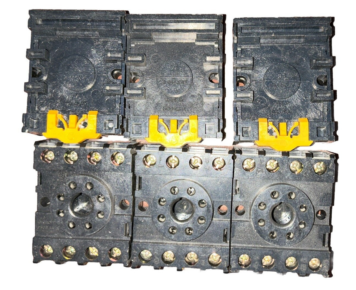 *LOT OF 6* OMRON PF083A-E RELAY SOCKET BASE. New!      D4