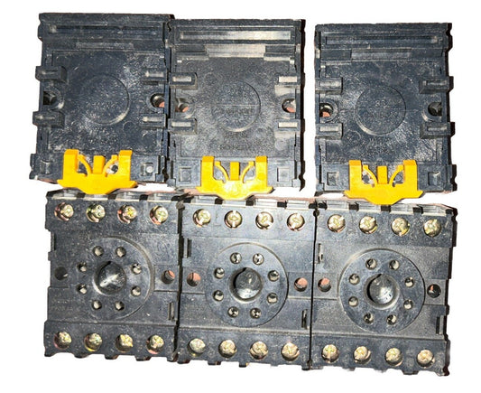 *LOT OF 6* OMRON PF083A-E RELAY SOCKET BASE. New!      D4