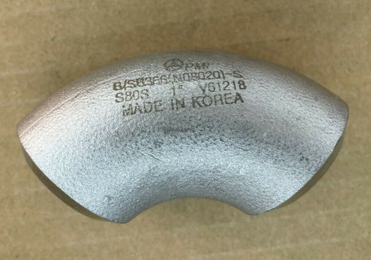 1" Schedule 80 Long Radius 90 Degree Elbow B/SB366 N08020 ALLOY 20 Butt-Weld