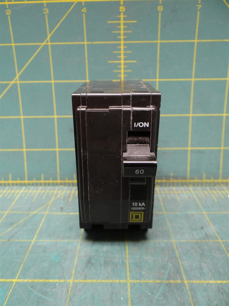 New Square D QO260 Circuit Breaker 60 Amps 2 Pole 120/240 Vac At 50/60 Hz 10kA