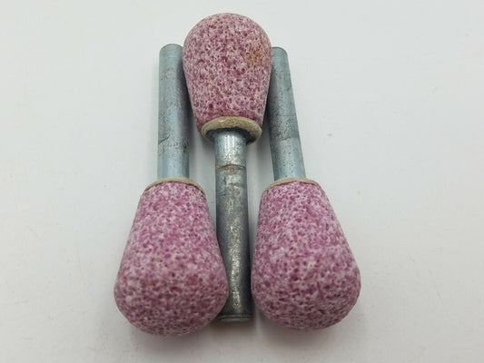 3 Pcs PFERD EDP 31131 Mounted Points A23 3/4" x 1" x 1/8" Shank Aluminum Oxide