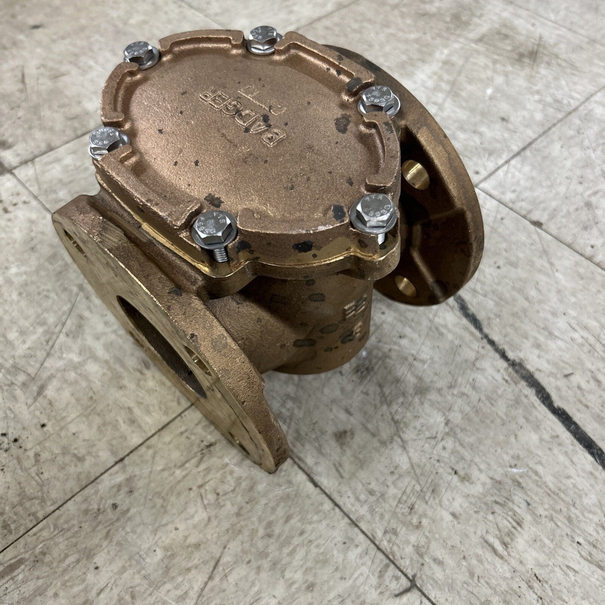 Badger Meter Bronze Plate 3" Flanged Strainer with S.S.  Filter Screen Water