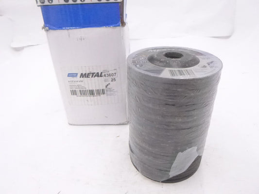 25 Pack Norton Abrasives 4-1/2" x 1/4" x 7/8" Depressed Center Wheels 24 Grit
